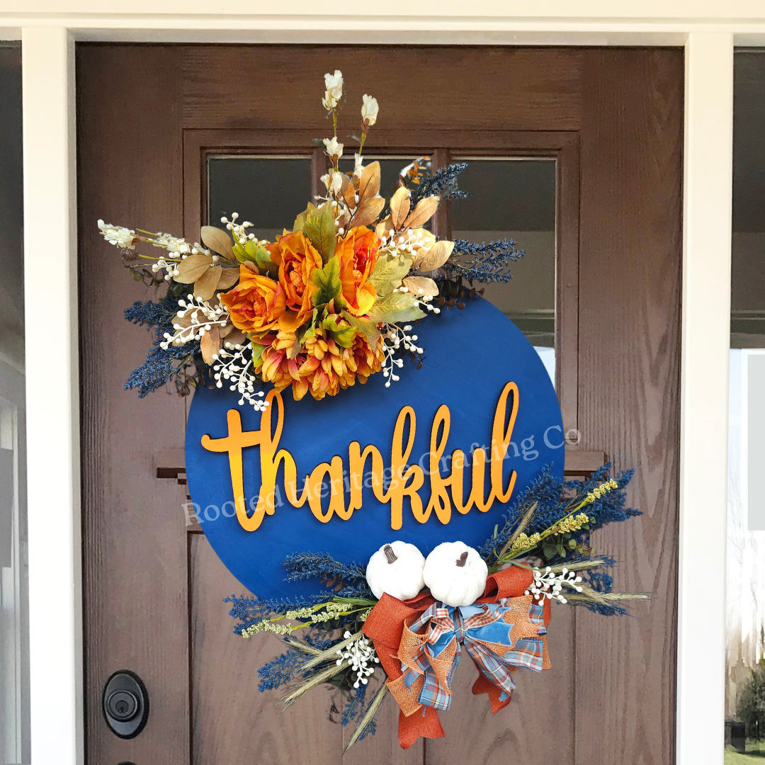 Harvest Door Hanger - Thankful