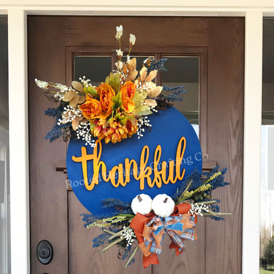 Harvest Door Hanger - Thankful